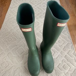 Hunter boots-green US8